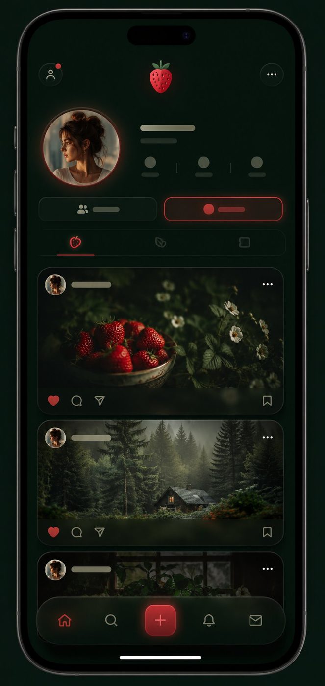 Strawberry App Screen